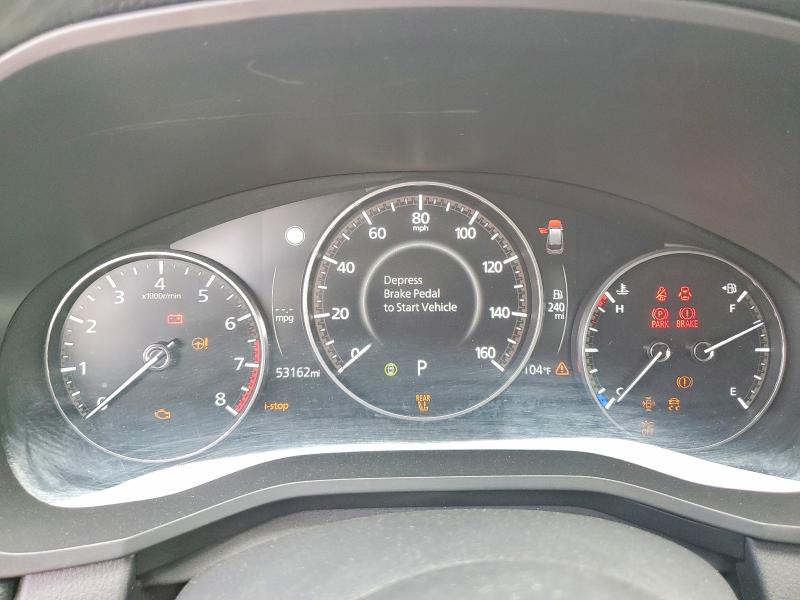2024 Mazda Cx-90 VIN JM3KKCHD7R1149337 COPART salvage auction — WATER/FLOOD, Tx - Salvage Title-Flood Damage, sold $13,700 on 2026-07-17 (photo 9)