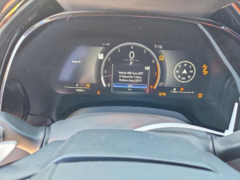 2025 Lexus Rx VIN JTJCHMAA0S2033170 COPART salvage auction — FRONT END, Ca - Salvage Certificate, sold $18,700 on 2026-07-23 (photo 9)