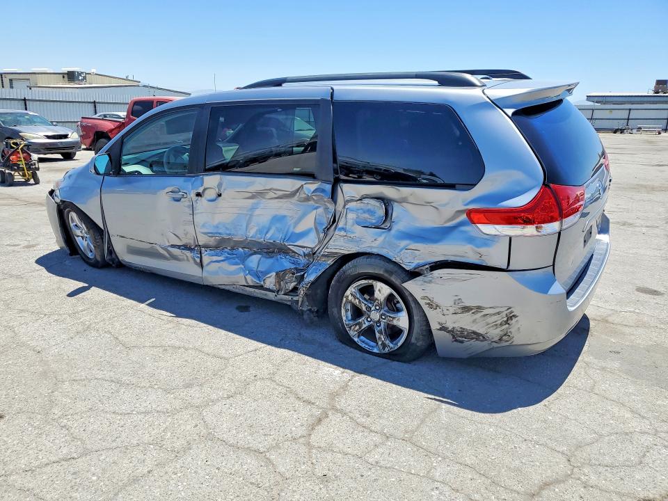 2013 Toyota Sienna VIN 5TDKK3DC0DS313352 COPART salvage auction — SIDE, CA - SALVAGE CERTIFICATE, sold $825 on 2026-07-31 (photo 2)