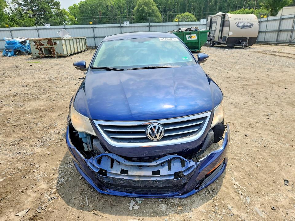 2011 Volkswagen Cc VIN WVWMN7ANXBE721888 COPART salvage auction — FRONT END, Va - Certificate Of Title, sold $125 on 2026-07-28 (photo 5)