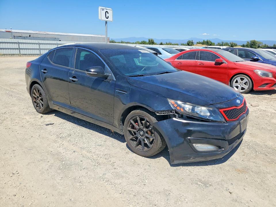 2013 Kia Optima VIN 5XXGM4A77DG230581 COPART salvage auction — FRONT END, Ca - Salvage Certificate, sold $550 on 2026-07-24 (photo 4)