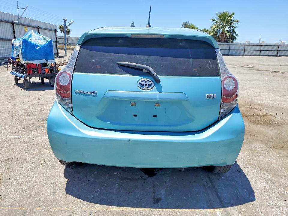 2012 Toyota Prius VIN JTDKDTB37C1011484 COPART salvage auction — FRONT END, Ca - Salvage Certificate, sold $325 on 2026-07-31 (photo 6)