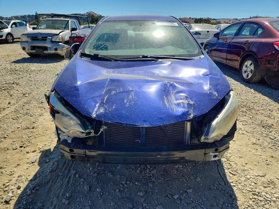 2015 Toyota Corolla VIN 5YFBURHE8FP190582 COPART salvage auction — FRONT END, Ca - Salvage Certificate, sold $100 on 2026-07-28 (photo 5)
