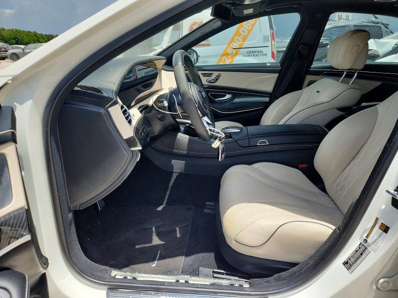 2020 Mercedes-benz S-klasse amg VIN WDDUG8JBXLA510758 COPART salvage auction — WATER/FLOOD, Tx - Salvage Title-Flood Damage, sold $30,500 on 2026-08-18 (photo 7)