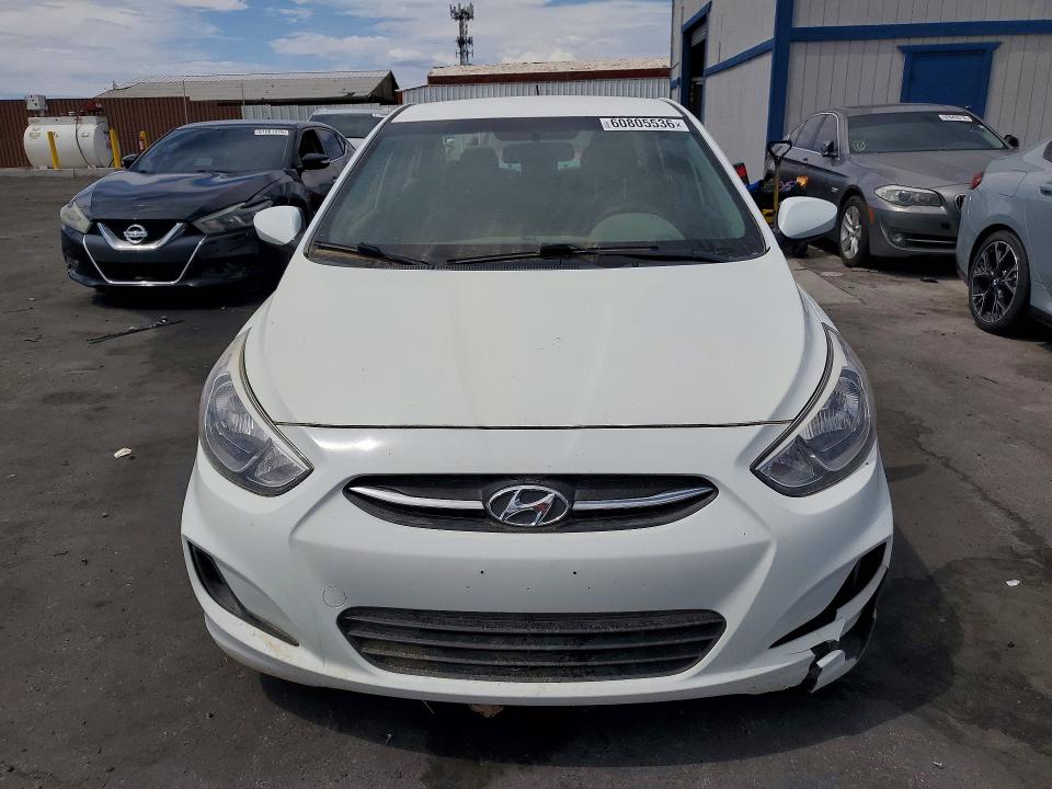 2017 Hyundai Accent VIN KMHCT4AE9HU200204 COPART salvage auction — VANDALISM, NV - CERTIFICATE OF TITLE, sold $450 on 2026-07-27 (photo 5)