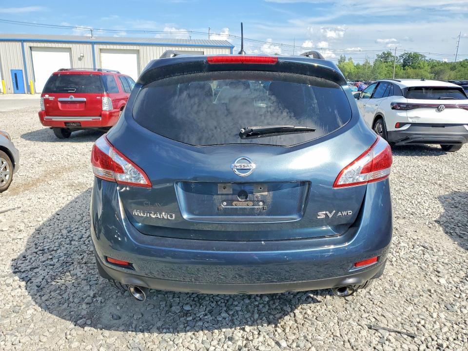 2014 Nissan Murano VIN JN8AZ1MW4EW507409 COPART salvage auction — FRONT END, Ma - Cert Of Title-Reconstrctd Coll, sold $375 on 2026-07-22 (photo 6)