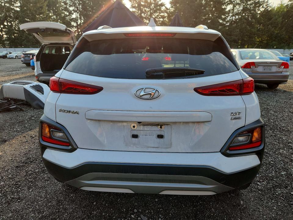 2021 Hyundai Kona VIN KM8K6CA51MU670413 COPART salvage auction — FRONT END, WA - BILL OF SALE, sold $4,750 on 2026-07-31 (photo 6)