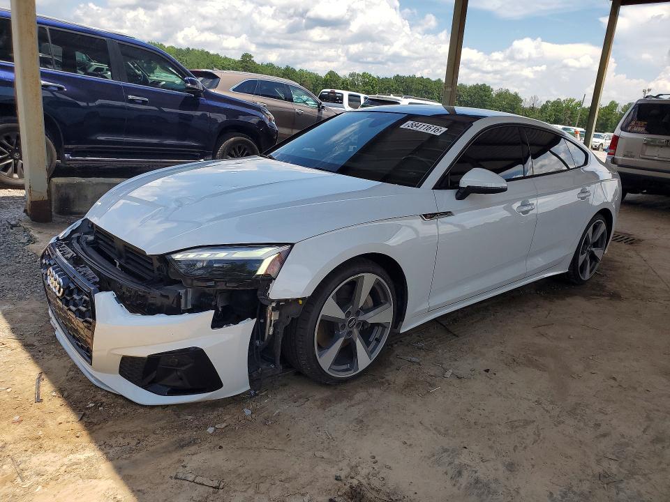 2021 Audi A5 VIN WAUFACF52MA009744 — COPART salvage auction photo