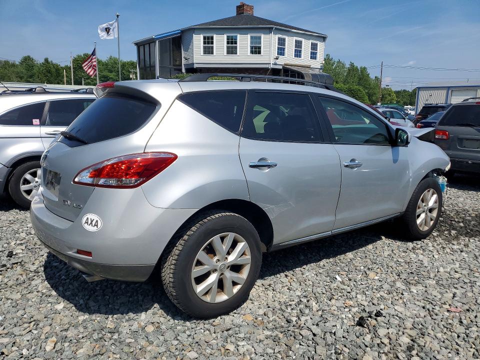 2013 Nissan Murano VIN JN8AZ1MW4DW318368 COPART salvage auction — FRONT END, Ma - Cert Of Title-Reconstrctd Coll, sold $125 on 2026-07-29 (photo 3)