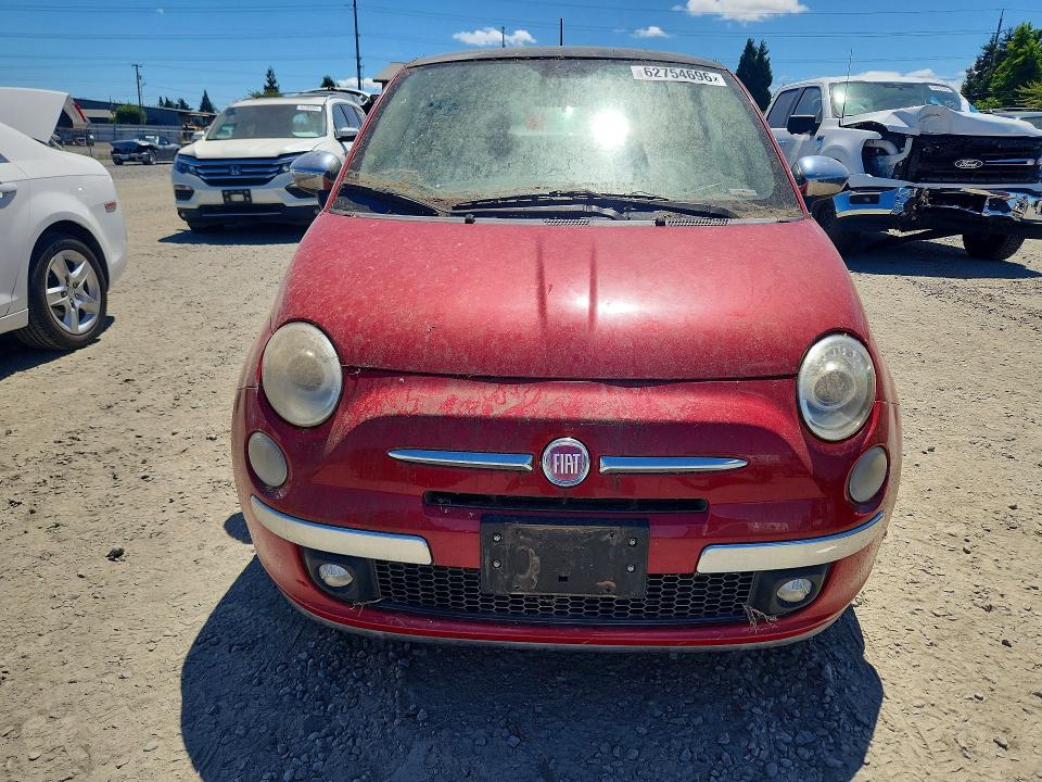 2012 Fiat 500 VIN 3C3CFFCR1CT117946 COPART salvage auction — SIDE, Co - Certificate Of Title, sold $200 on 2026-08-04 (photo 5)