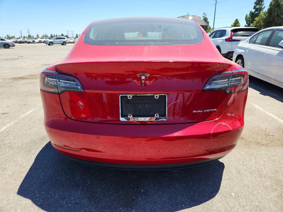 2020 Tesla Model 3 VIN 5YJ3E1EB6LF635809 COPART salvage auction — FRONT END, Ca - Salvage Certificate, sold $150 on 2026-07-21 (photo 6)