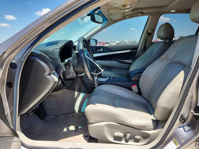 2009 Infiniti G37 VIN JNKCV61E19M310089 COPART salvage auction — FRONT END, TX - SALVAGE VEHICLE TITLE (P), sold $275 on 2026-07-16 (photo 7)
