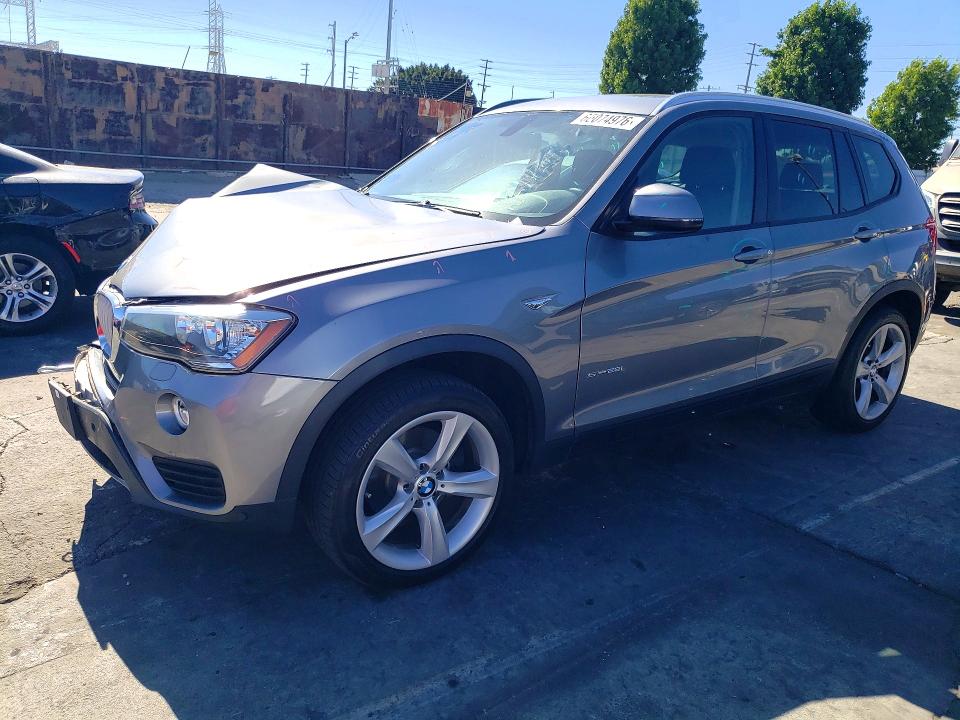 2017 BMW X3 VIN 5UXWZ7C38H0X41697 COPART salvage auction — FRONT END, Ca - Salvage Certificate, sold $975 on 2026-07-15 (photo 1)