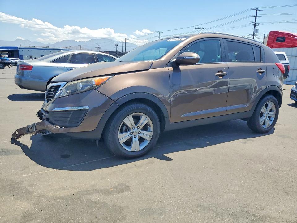 2011 Kia Sportage VIN KNDPB3A2XB7036511 COPART salvage auction — FRONT END, Ca - Salvage Certificate, sold $1,500 on 2026-07-27 (photo 1)