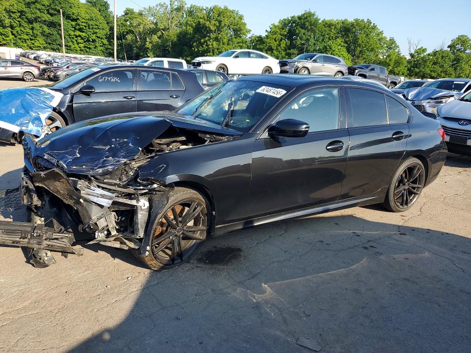 2019 BMW 3er VIN WBA5R7C52KAJ85786 COPART salvage auction — FRONT END, Ny - Mv-907A Salvage Certificate, sold $5,200 on 2026-08-03 (photo 1)