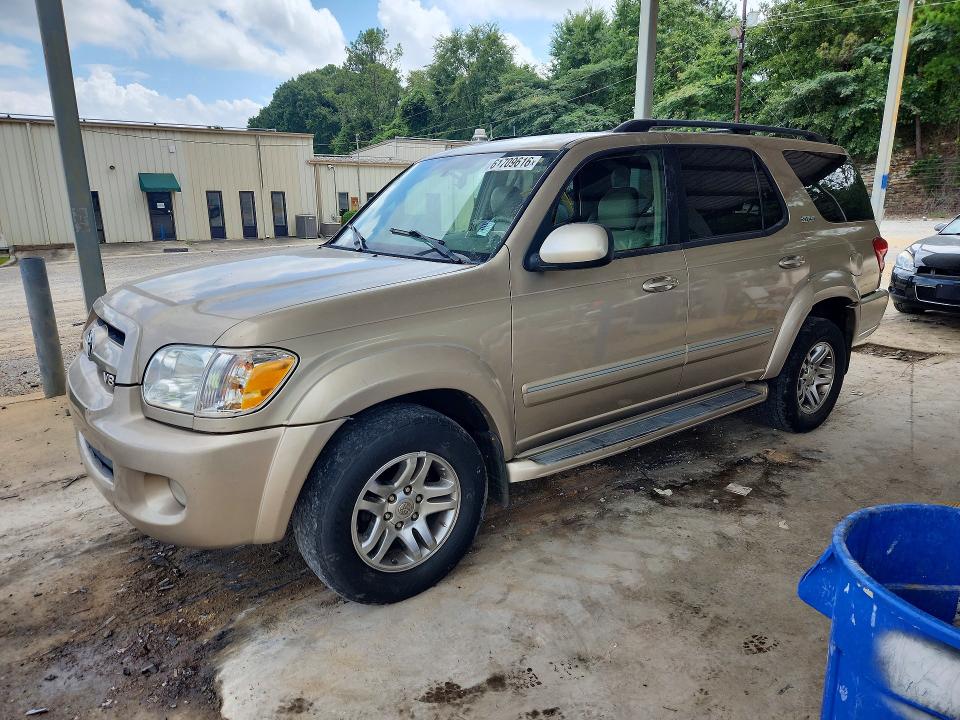 2007 Toyota Sequoia VIN 5TDZT34A67S292022 COPART salvage auction — MINOR DENT/SCRATCHES, AL - CERTIFICATE OF TITLE (P), sold $2,950 on 2026-07-28 (photo 1)