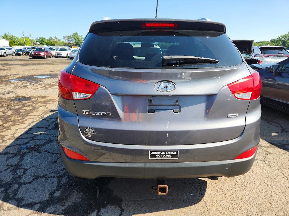 2014 Hyundai Tucson VIN KM8JUCAG5EU848179 COPART salvage auction — MECHANICAL, Ct - Certificate Of Title, sold $1,350 on 2026-07-24 (photo 6)