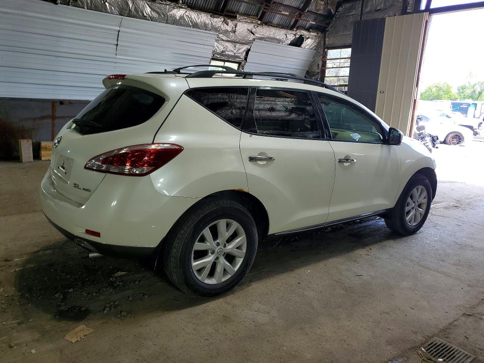 2012 Nissan Murano VIN JN8AZ1MW4CW201680 COPART salvage auction — FRONT END, Ny - Mv-907A Salvage Certificate, sold $300 on 2026-07-15 (photo 3)