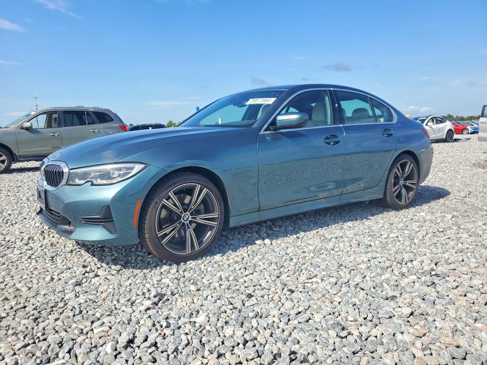 2021 BMW 3er VIN 3MW5R1J02M8B94944 COPART salvage auction — FRONT END, Fl - Cert Of Title Slvg Rebuildable, sold $350 on 2026-07-31 (photo 1)