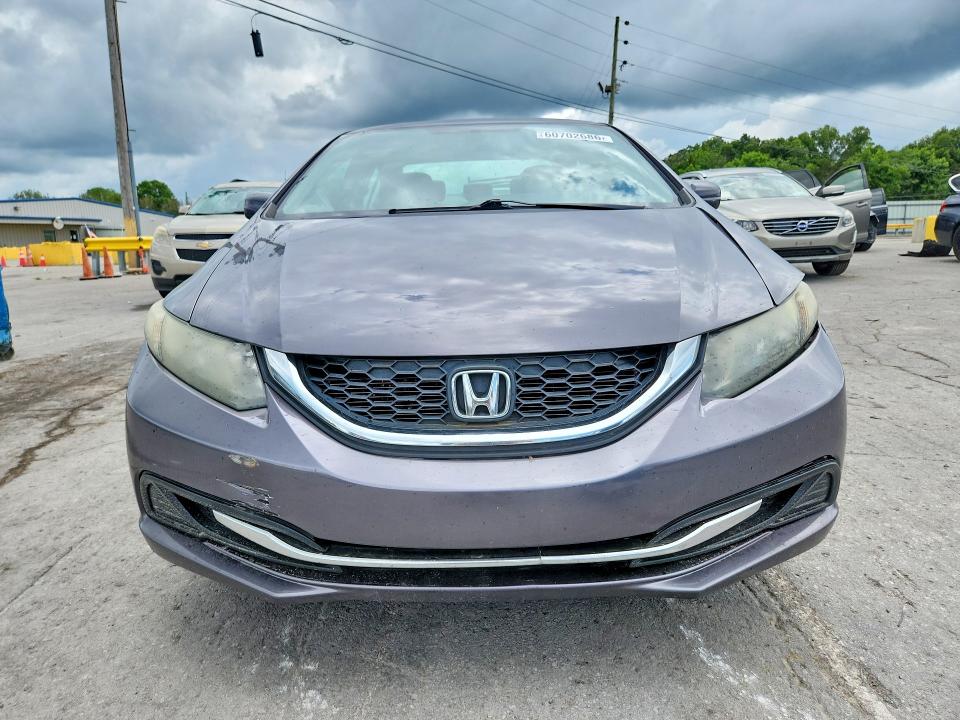 2015 Honda Civic VIN 19XFB2F52FE042639 COPART salvage auction — FRONT END, Tn - Salvage Certificate, sold $1,550 on 2026-07-27 (photo 5)