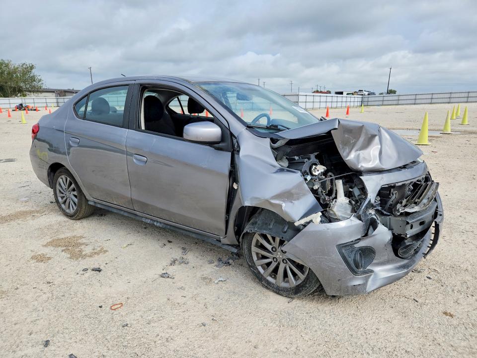 2019 Mitsubishi Mirage VIN ML32F3FJ9KHF18918 COPART salvage auction — FRONT END, Tx - Salvage Vehicle Title, sold $325 on 2026-07-23 (photo 4)