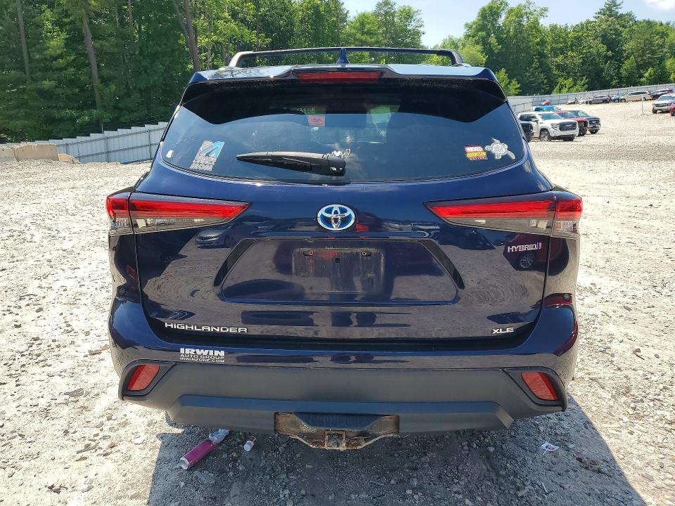 2020 Toyota Highlander VIN 5TDGBRCH8LS502724 COPART salvage auction — REAR END, Ma - Cert Of Title-Salvage, sold $5,000 on 2026-07-29 (photo 6)