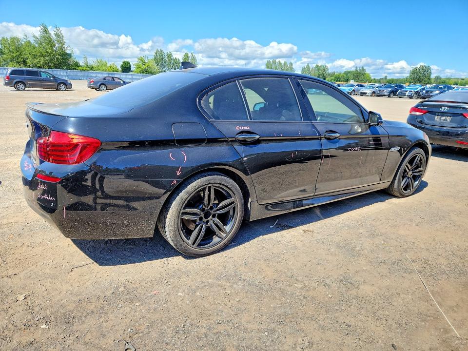 2014 BMW 5er VIN WBAFV3C56ED685655 COPART salvage auction — FRONT END, On - Permit No Brand - Unfit, sold $3,850 on 2026-07-30 (photo 3)