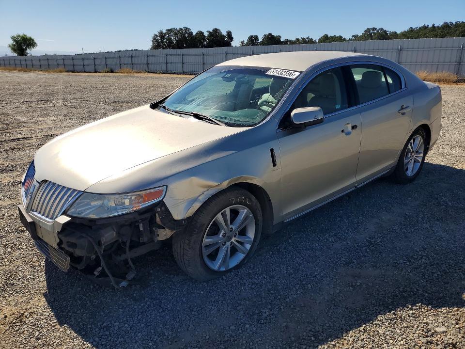2010 Lincoln Mks VIN 1LNHL9DR5AG607619 COPART salvage auction — FRONT END, Ca - Salvage Certificate, sold $375 on 2026-07-31 (photo 1)