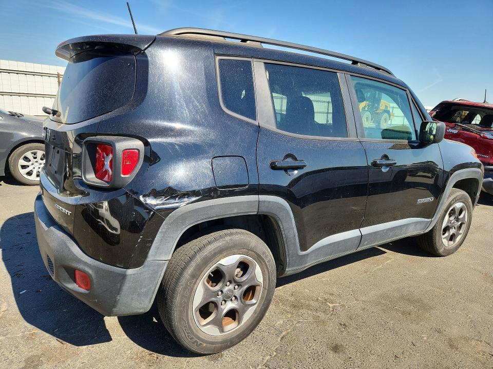 2018 Jeep Renegade VIN ZACCJBAB9JPH42849 COPART salvage auction — REAR END, Ca - Dis/Dlr/Exp Only Clean Title, sold $325 on 2026-08-06 (photo 3)