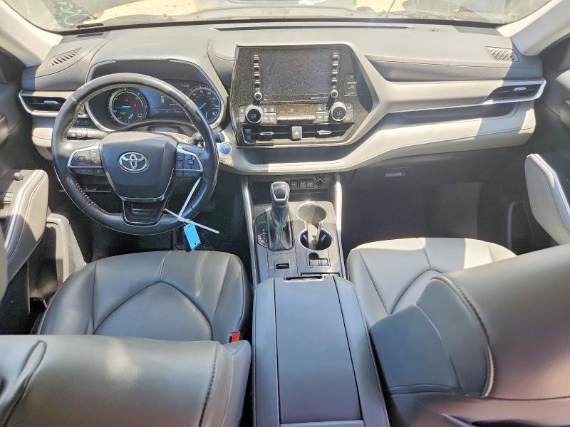 2021 Toyota Highlander hybrid VIN 5TDHBRCH8MS533574 COPART salvage auction — REAR END, Ca - Salvage Certificate, sold $8,800 on 2026-07-28 (photo 8)