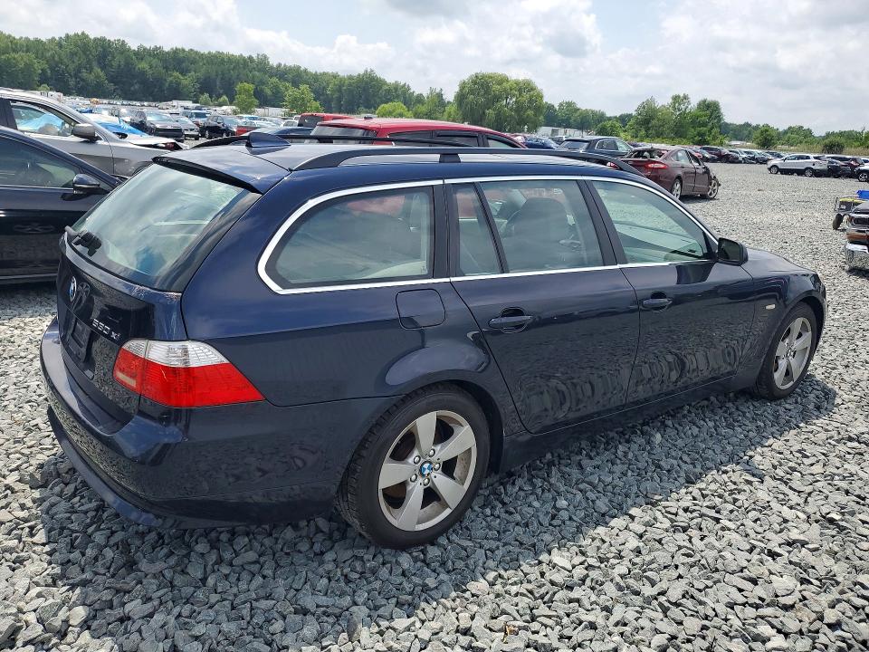 2006 BMW 5er VIN WBANN73586CN02573 COPART salvage auction — HAIL, Oh - Cert Of Title-Salvage, sold $550 on 2026-07-16 (photo 3)