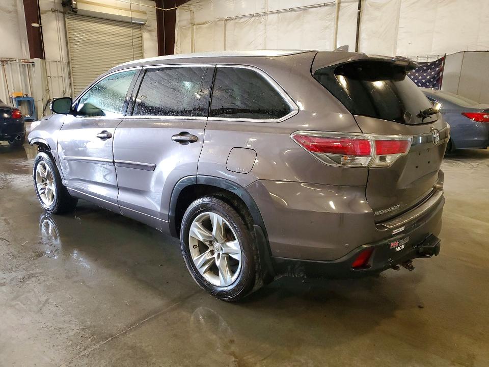 2015 Toyota Highlander VIN 5TDDKRFH4FS205873 COPART salvage auction — FRONT END, MN - CERT OF TITLE-SALVAGE, sold $675 on 2026-07-27 (photo 2)