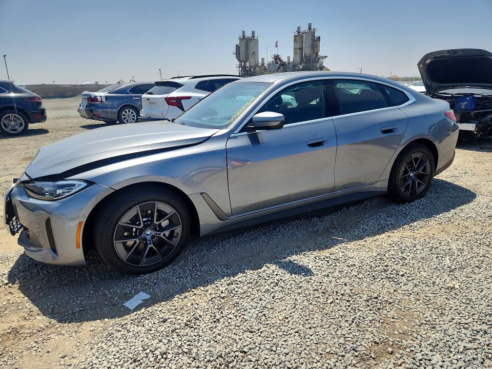 2024 BMW I4 VIN WBY43AW02RFR59897 — COPART salvage auction photo