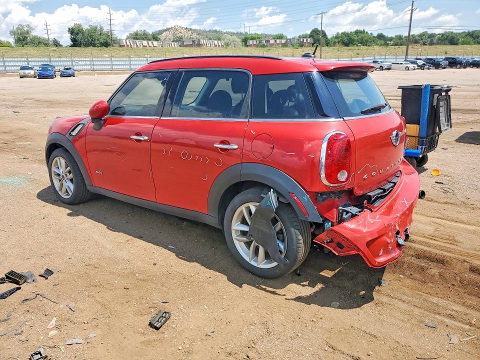 2013 Mini Cooper VIN WMWZC5C59DWP34073 COPART salvage auction — REAR END, CO - SALVAGE TITLE (P), sold $1,150 on 2026-08-17 (photo 2)