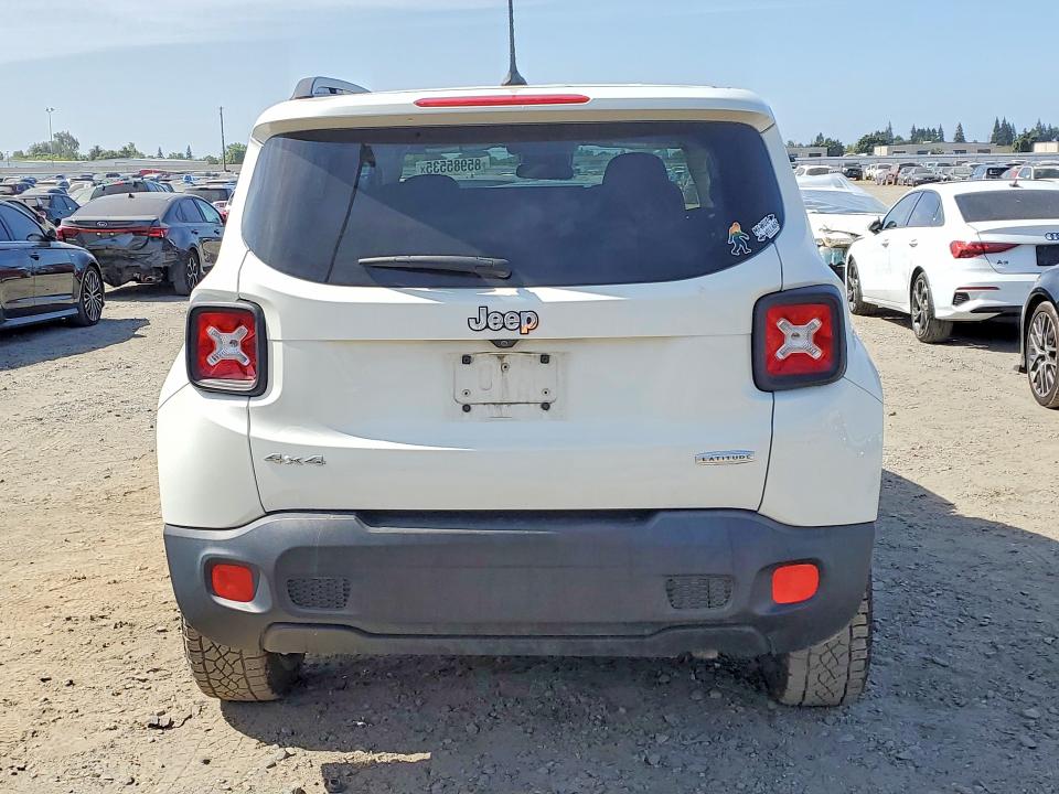 2016 Jeep Renegade VIN ZACCJBBT6GPD60715 COPART salvage auction — FRONT END, Ca - Salvage Certificate, sold $1,650 on 2026-07-09 (photo 6)