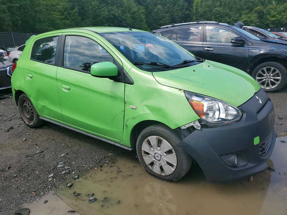 2014 Mitsubishi Mirage VIN ML32A3HJ2EH006771 COPART salvage auction — SIDE, Md - Cert Of Salvage > 75% Damage, sold $200 on 2026-07-28 (photo 4)