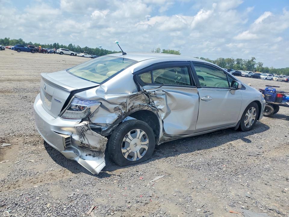 2012 Honda Civic VIN JHMFB4F22CS011447 COPART salvage auction — REAR END, Va - Certificate Of Title, sold $200 on 2026-07-22 (photo 3)