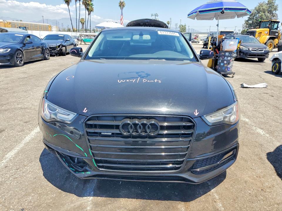 2016 Audi A5 VIN WAUM2AFR0GA017616 COPART salvage auction — FRONT END, Ca - Salvage Certificate, sold $2,950 on 2026-07-28 (photo 5)