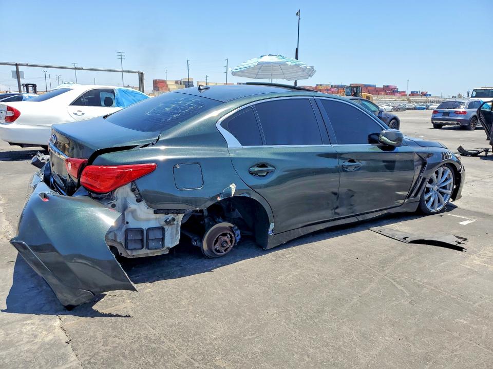 2015 Infiniti Q50 VIN JN1BV7AP3FM358857 COPART salvage auction — REAR END, Ca - Salvage Certificate, sold $950 on 2026-08-26 (photo 3)