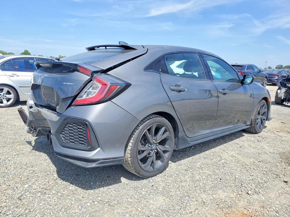 2018 Honda VIN SHHFK7H40JU211026 COPART salvage auction — REAR END, Ca - Salvage Certificate, sold $4,800 on 2026-07-09 (photo 3)