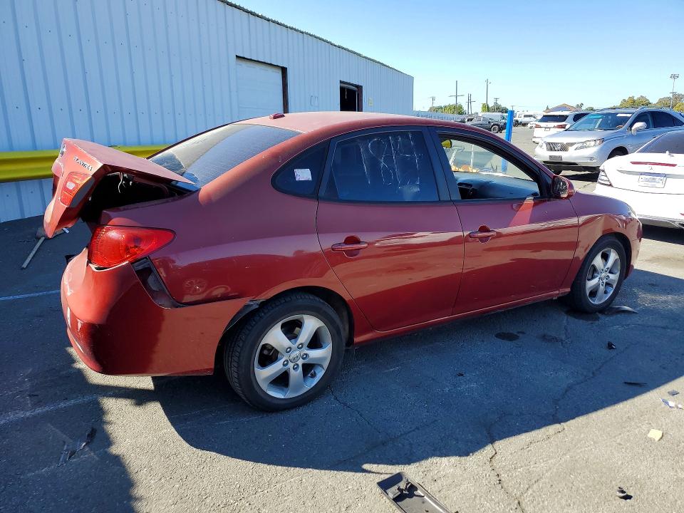 2008 Hyundai Elantra VIN KMHDU46D98U305844 COPART salvage auction — REAR END, CA - SALVAGE CERTIFICATE, sold $575 on 2026-07-17 (photo 3)