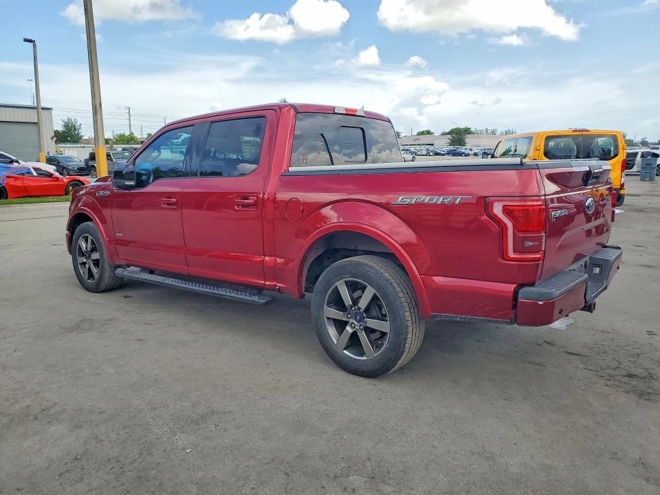 2017 Ford F-150 VIN 1FTEW1CG1HFB74011 COPART salvage auction — DAMAGE HISTORY, Salvage Title, sold $13,000 on 2026-07-15 (photo 2)