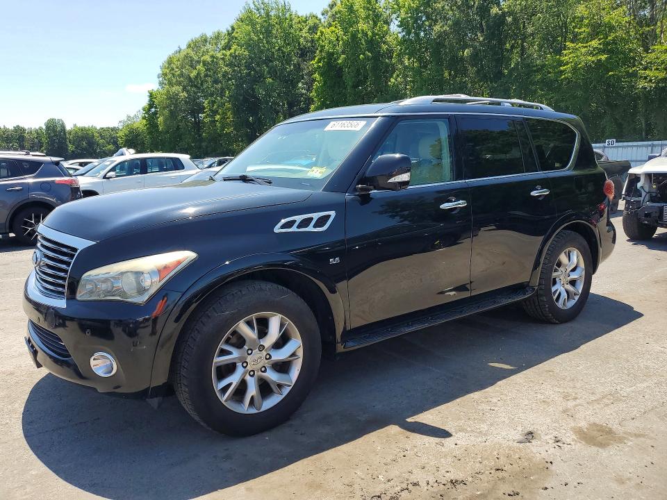 2014 Infiniti Qx80 VIN JN8AZ2NC0E9352303 COPART salvage auction — MINOR DENT/SCRATCHES, NJ - CERTIFICATE OF TITLE, sold $150 on 2026-07-30 (photo 1)