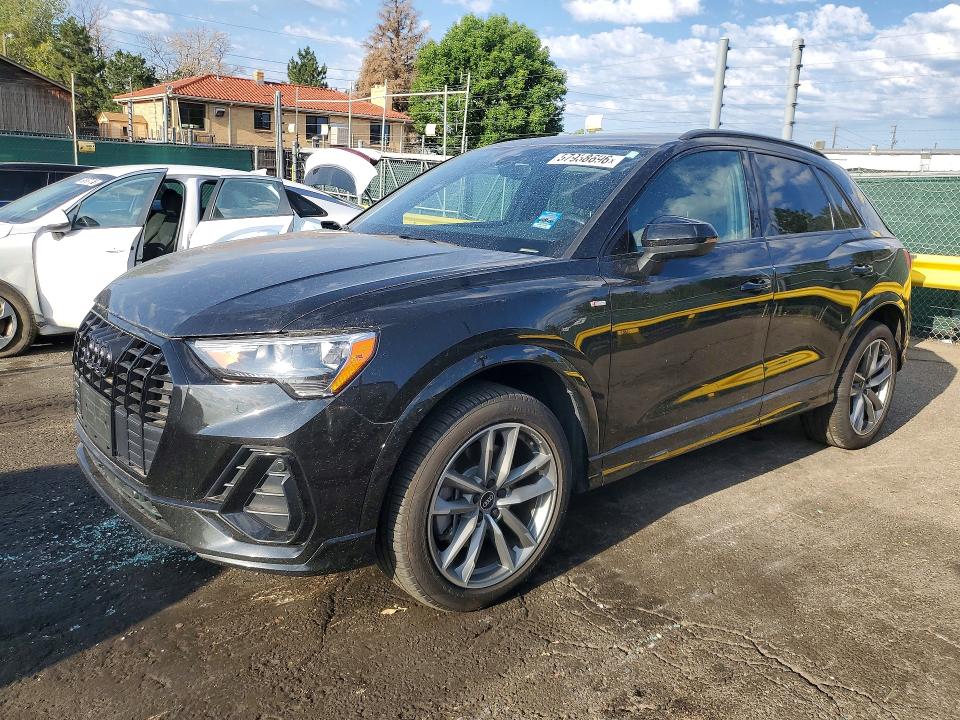 2021 Audi Q3 VIN WA1DECF36M1132745 COPART salvage auction — REAR END, Co - Public - Salvage Title, sold $1,200 on 2026-07-21 (photo 1)