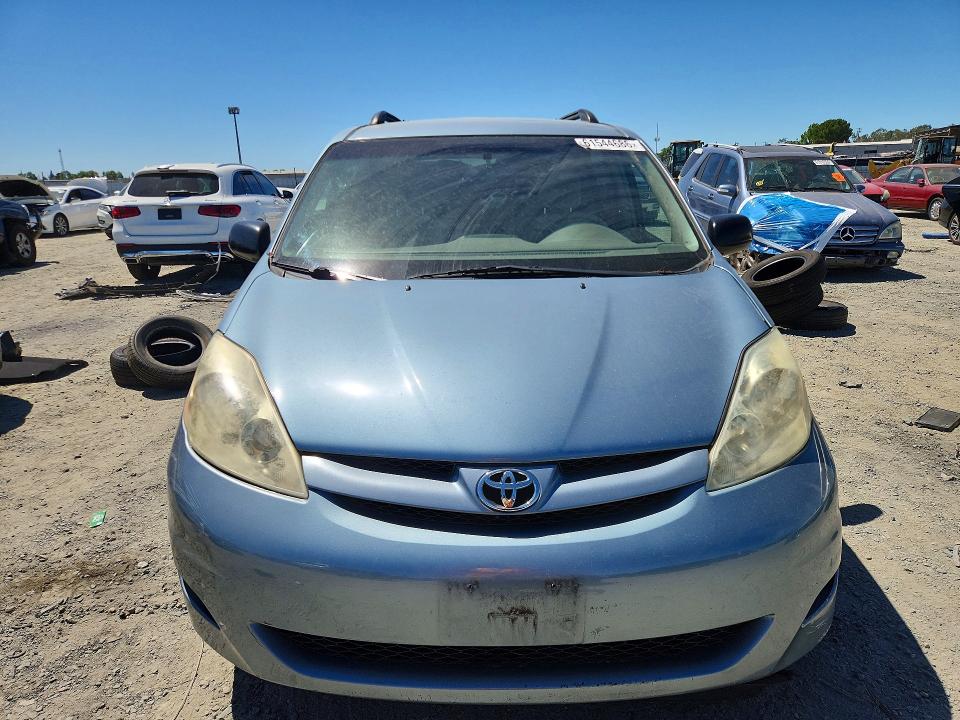 2006 Toyota Sienna VIN 5TDZA23C66S562920 COPART salvage auction — FRONT END, CA - SALVAGE CERTIFICATE, sold $20 on 2026-07-30 (photo 5)