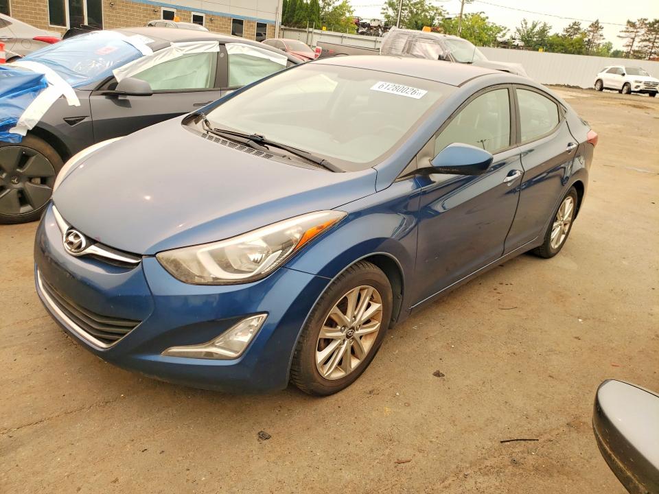 2014 Hyundai Elantra VIN KMHDH4AE6EU179460 COPART salvage auction — REAR END, Ct - Certificate Of Title, sold $1,250 on 2026-07-24 (photo 1)