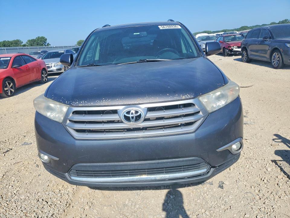 2012 Toyota Highlander VIN 5TDBK3EH4CS133705 COPART salvage auction — FRONT END, Ks - Cert Of Title-Salvage, sold $1,200 on 2026-07-28 (photo 5)