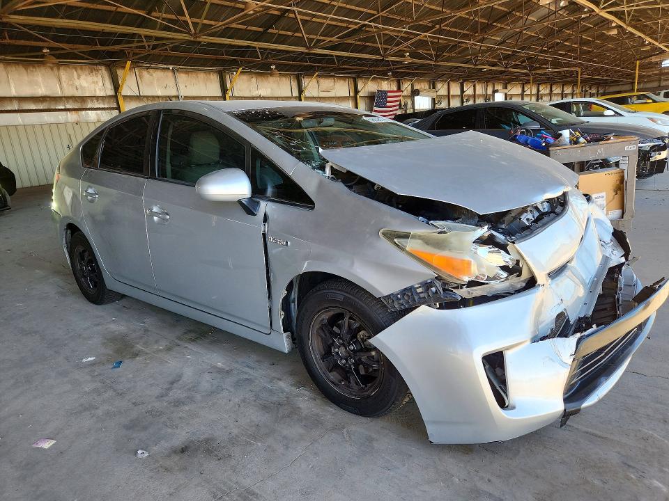 2014 Toyota Prius VIN JTDKN3DUXE0358609 COPART salvage auction — FRONT END, Az - Cert Of Title - Salvage, sold $950 on 2026-07-15 (photo 4)