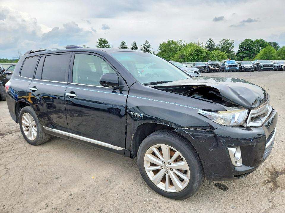 2011 Toyota Highlander hybrid VIN JTEDC3EH6B2003559 COPART salvage auction — FRONT END, PA - CERT OF TITLE, sold $1,400 on 2026-07-17 (photo 4)