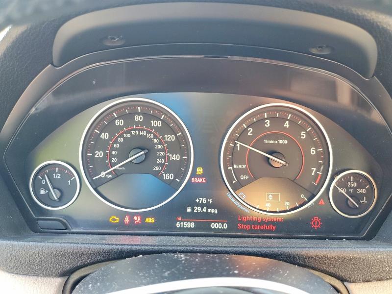 2016 BMW 3er VIN WBA8B7G50GNT70740 COPART salvage auction — FRONT END, Ny - Mv-907A Salvage Certificate, sold $3,600 on 2026-07-28 (photo 9)